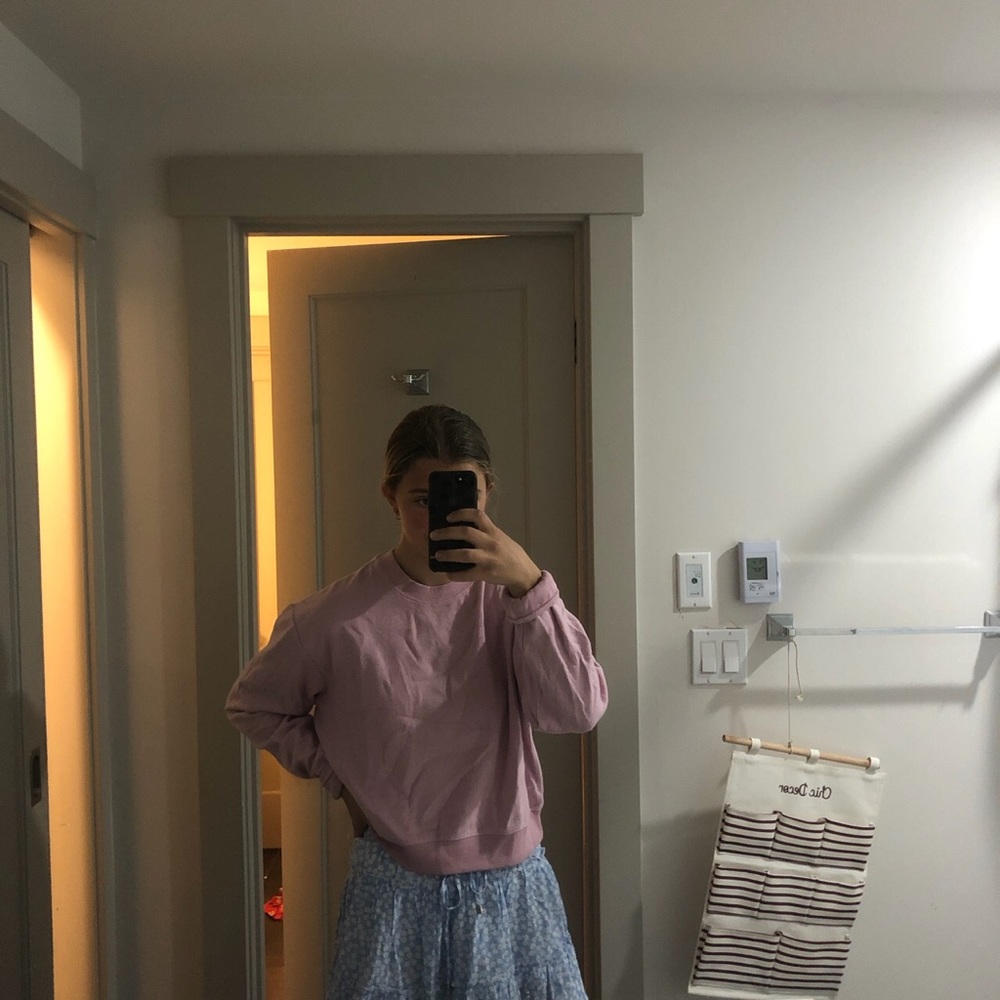 PacSun La Hearts fuzzy crewneck sweatshirt